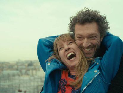 Emmanuelle Bercot e Vincent Cassel, no filme.
