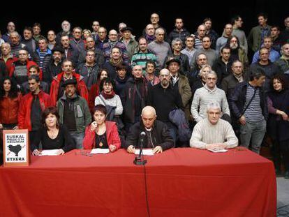 Ato de ex-presos do ETA no norte da Espanha.