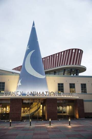 Sede dos estúdios de animação Walt Disney, em Los Angeles (Califórnia, EUA).