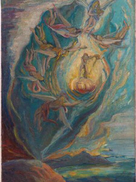 'O nascimento intrauterino de Salvador Dalí', atribuído ao artista de Figueres.