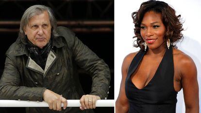 Ilie Nastase e, à direita, a tenista Serena Williams.