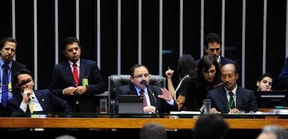 Waldir Maranhão em sessão da Câmara.