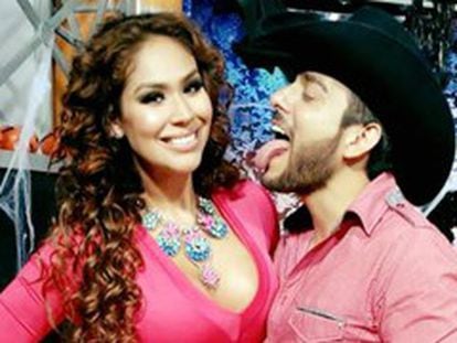 Imagem da rede Televisa com Tania Reza e Enrique Tovar.