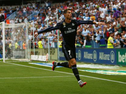 Cristiano Ronaldo abriu o placar para o Real.