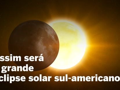 Veja como será o eclipse solar total de 2 de julho de 2019.