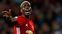 Paul Pogba durante uma partida pelo United.