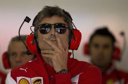 Marco Mattiacci, no box da Ferrari.