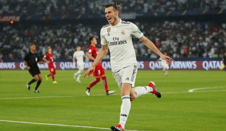 Bale comemora seu segundo gol na semifinal.
