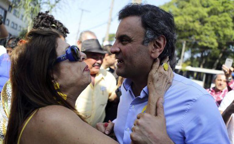 Aécio Neves em São Paulo no último dia 12 de setembro