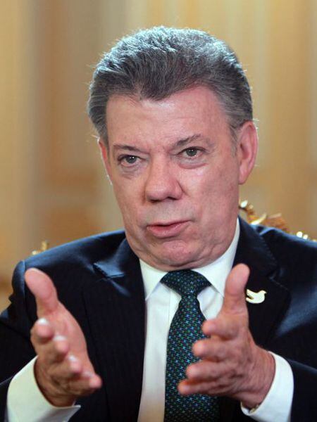 O presidente da Colômbia, Juan Manuel Santos.