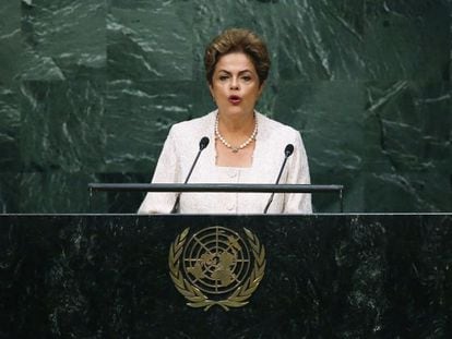 Dilma Rousseff discursa na ONU, em Nova York.