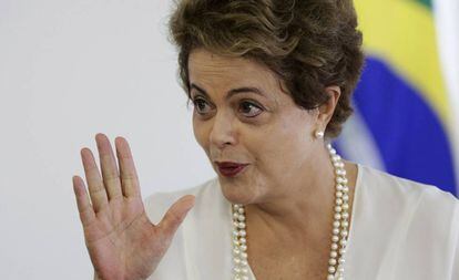 Dilma no Palácio do Planalto no dia 18.
