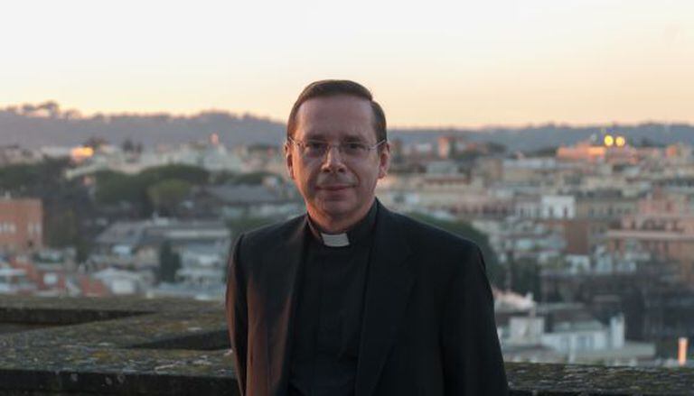 Mariano Fazio, na Universidade da Santa Cruz, em Roma.
