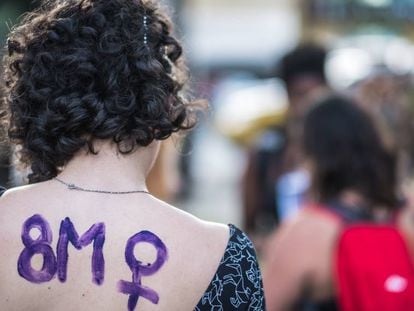 Manifestação no último Dia Internacional da Mulher, em Curitiba. 