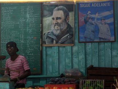 Barraca de verduras em Havana em 5 de janeiro de 2014.