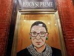 Pintada de Ruth Bader Ginsburg en Manhattan, Nueva York, el 18 de septiembre.