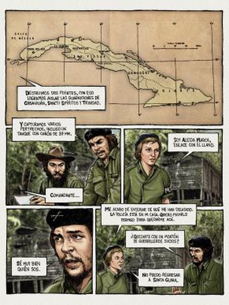Tirinha de 'Che, Uma Vida Revolucionária'.