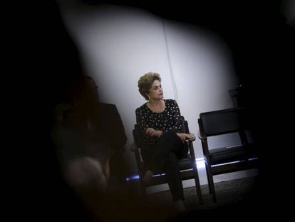 A presidenta Dilma, nesta quarta no Palácio.