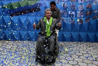 Lenín Moreno, vencedor das eleições no Equador, na terça-feira.