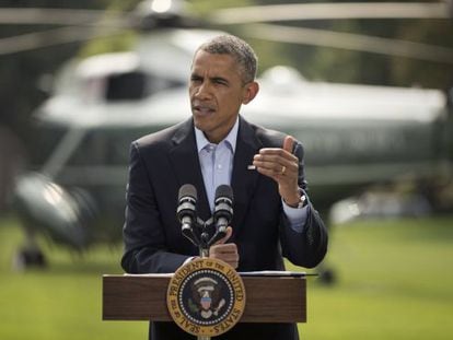 Obama faz discurso na Casa Branca sobre Israel.