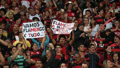Torcedores do Flamengo.