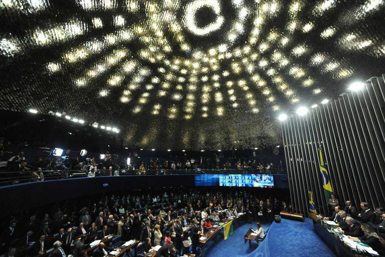 Sessão no Senado nesta quarta-feira.