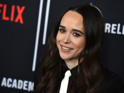 A atriz Ellen Page em Los Angeles em 2019.