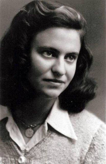 A escritora Magda Hollander-Lafon, antes de ser deportada.