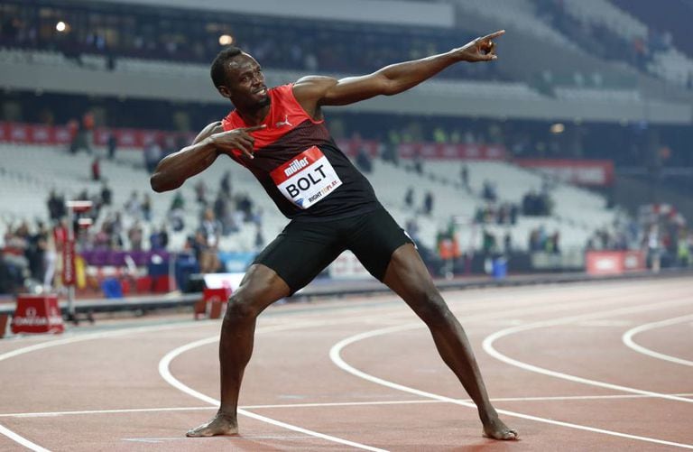 Usain Bolt há alguns dias, em Londres.