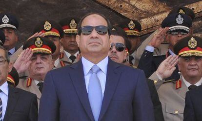 O presidente egípcio, em uma formatura militar no Cairo, em junho de 2014.