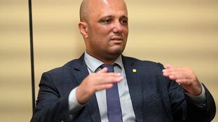 O deputado federal Major Vitor Hugo, em entrevista ao El País.