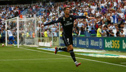 Cristiano Ronaldo abriu o placar para o Real.