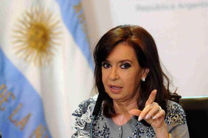 A presidenta argentina, Cristina Fernández.
