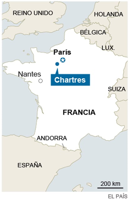 Casa em La Madeleine (Chartres) onde um dos terroristas viveu por três anos.