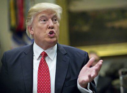 Imagem de arquivo do presidente dos Estados Unidos, Donald Trump.