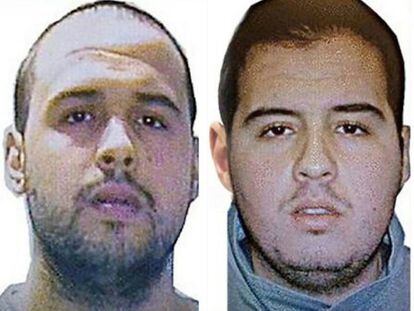 Os irmãos El Bakraoui, Khalid e Ibrahim (à direita). O primeiro detonou um explosivo na estação de metrô de Maelbeek, e o segundo morreu em um ataque suicida no aeroporto da capital belga.