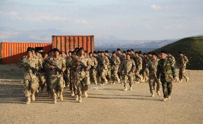 Treinamento com ex-militares dos EUA no Iraque, em foto cedida por Matthew VanDyke.