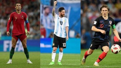 Cristiano Ronaldo, Messi e Modric são três craques que estiveram na Rússia e lidam com acusações do fisco espanhol.
