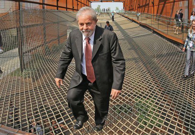 Lula em exposição em Milão neste mês.