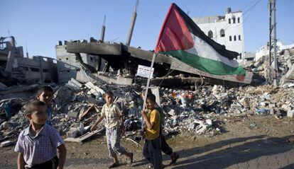 O bairro de Shijaiya na cidade de Gaza, em 27 de agosto