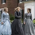 De izquierda a derecha Florence Pugh, Saoirse Ronan y Emma Watson en 'Mujercitas'.