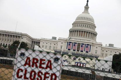 Preparativos em Washington para a posse de Donald Trump.