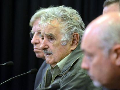 José Mujica em uma coletiva de imprensa