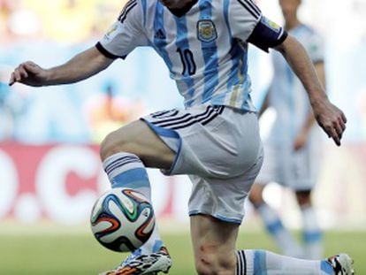 Messi, durante a partida contra a Bélgica.