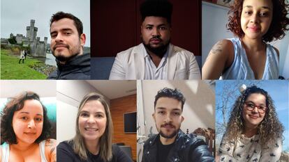 Danilo, Ricardo, Heloisa, Gabriela, Luiz, Thais e Cristiane: todos filhos orgulhosos de porteiros que conseguiram cursar uma faculdade.