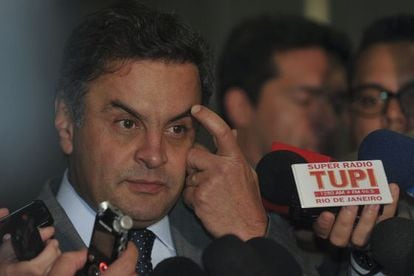 O candidato do PSDB &agrave; presid&ecirc;ncia, A&eacute;cio Neves.