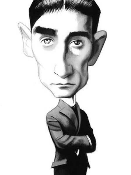 Franz Kafka, no traço de Fernando Vicente.