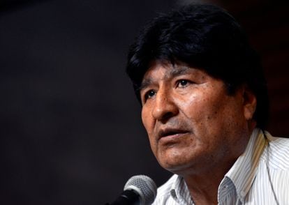 Imagem de arquivo do ex-presidente boliviano Evo Morales.