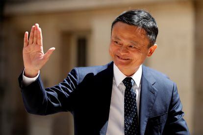 Jack Ma, fundador da Alibaba em uma reunião em Paris, França, em maio de 2019.