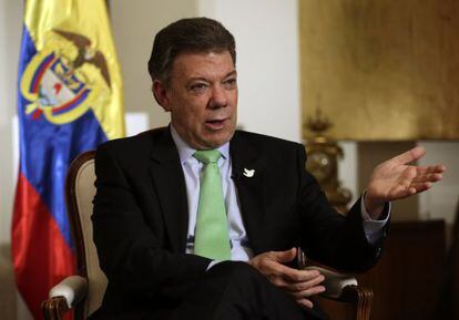 O presidente colombiano, Juan Manuel Santos.